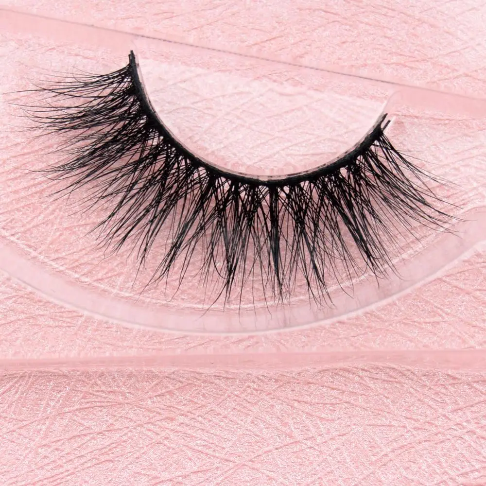 

visofree Fashion 3D Real Mink Lashes False Eyelashes Handmade Natrual Long Soft Fake Eyelashes For Makeup 1 pair E16