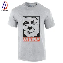 2017 Мужчины Хлопок Футболка мужская Мода О Шея Дональд Трамп Трамп Майка Козырь Президента Clothing, одежда Для Мужчин, GT054