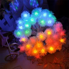 4 м 40 Одуванчик батарея светодиодный гирлянды Luces De Navidad Edelweiss рождественские украшения гирлянды