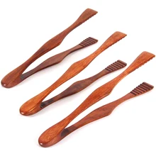 Бамбуковые кухонные щипцы Пищевые Инструменты для барбекю салат бекон стейк хлеб торт деревянный зажим домашняя кухонная утварь