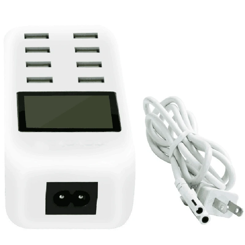 Phone accessory 8 port USB charger smart multi-port USB travel adapter, intelligent 8 port usb charger