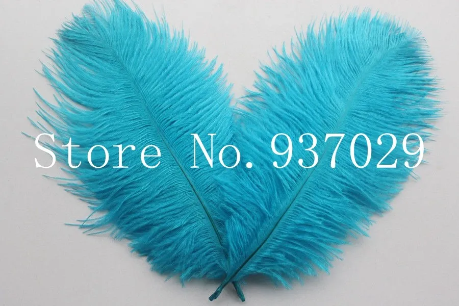 50 шт 15-55 см 6-22 дюймов бирюзовые синие страусиные перья вечерние декоративные перья для дома в отеле