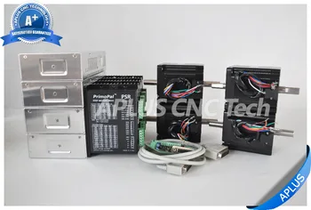 

4-Axis NEMA 34 Dual Shaft Stepper Motor 920oz-in & Driver PSR8078 & 48V Power Supply Kit