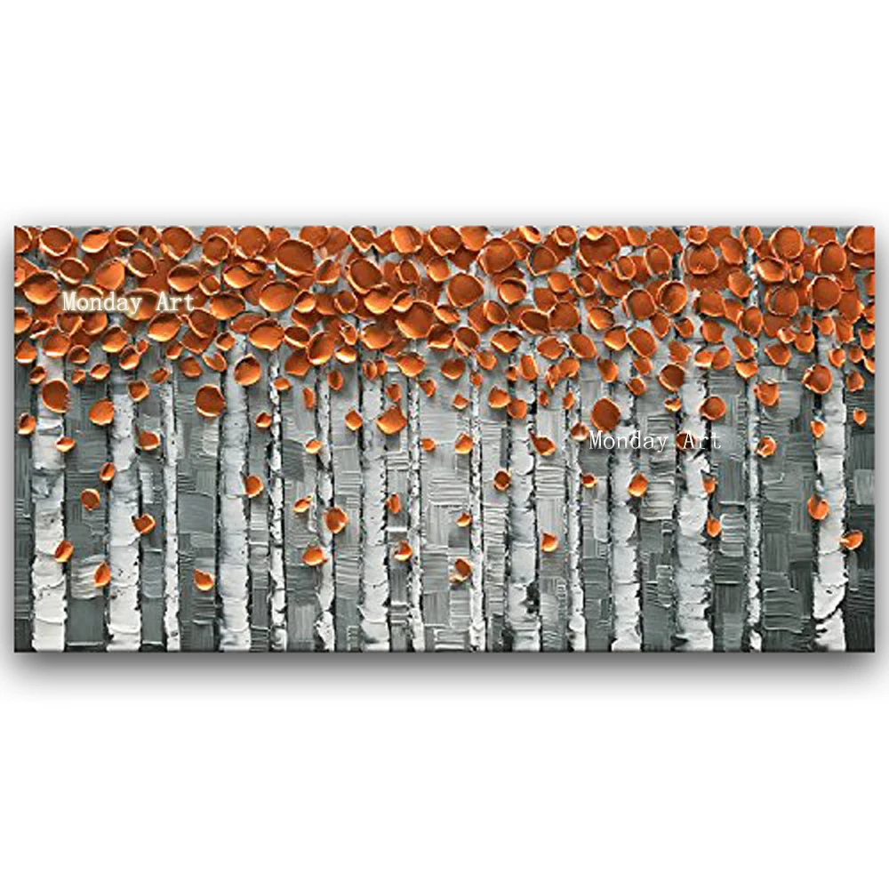 Handmade-3D-Textured-Birch-Trees-Canvas-Painting-Wall-Art-Abstract-Framed-Forest-Landscape-Tree-Wall (1)