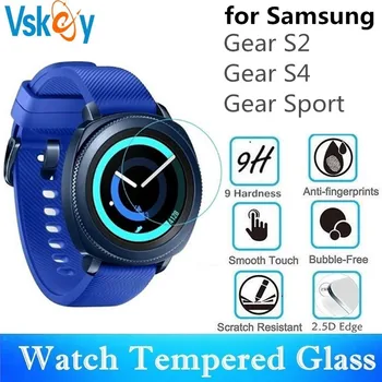

VSKEY 10pcs Tempered Glass For Samsung Gear S2 S4 Sport Round Watch Screen Protector Diameter 31mm Protective Film