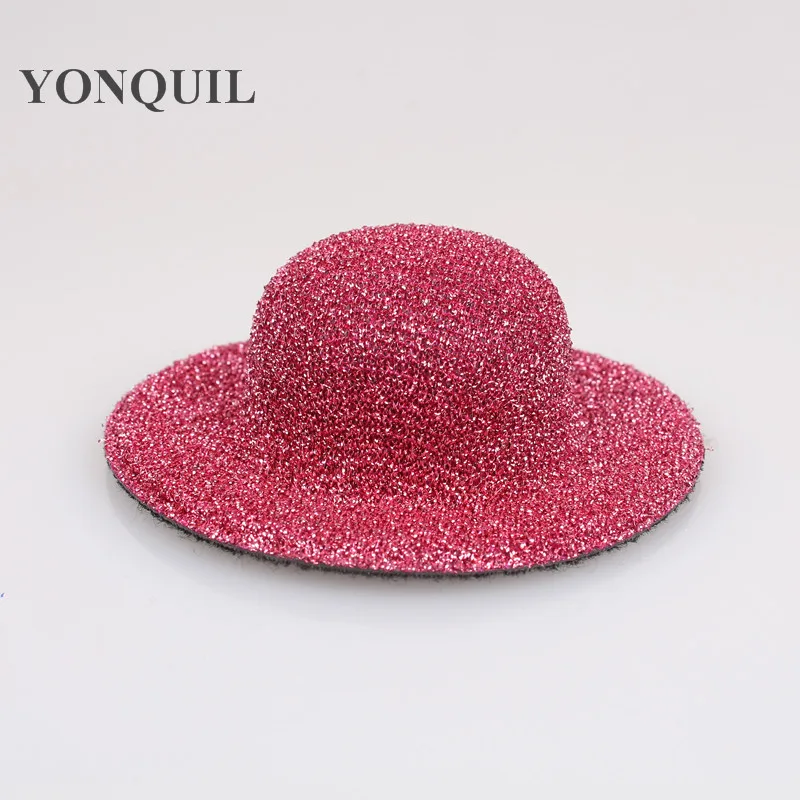 2,7" блеск blingbling очарование база с шпильками блесток kawaii Мини Топ шапки 9 цветов можно выбрать 50 шт./партия