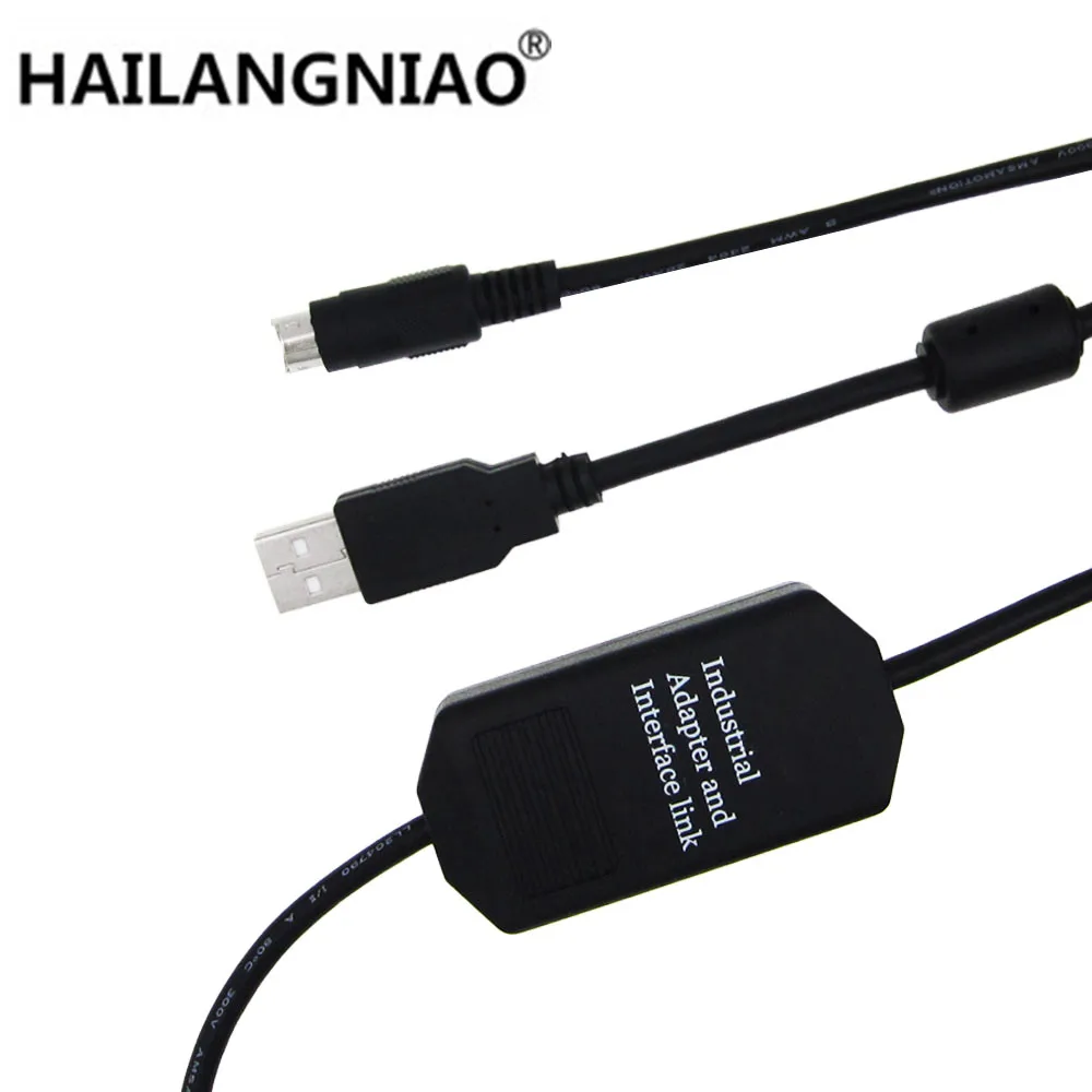 Для FX1N FX2N FX1S FX3U серии PLC Кабель для программирования USB SC09 FX загрузки Кабели к RS422