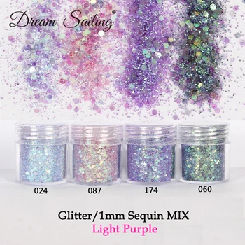 

Nail Art Decoration Nail Glitter Pigment Flakes Holographic Laser Chameleon Nail Sequin Paillettes Powder Dust 10ml Manicure