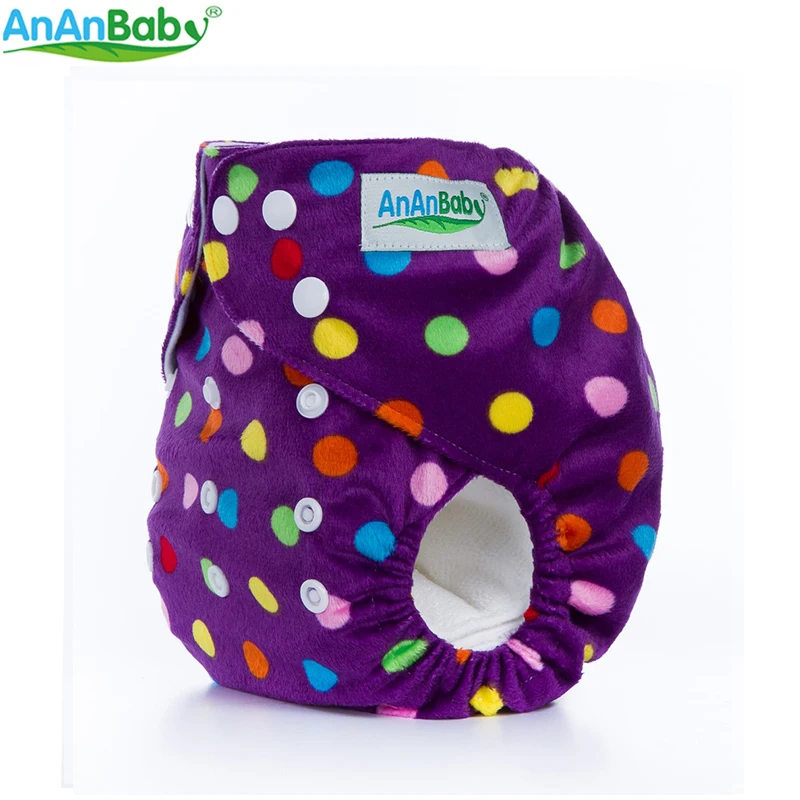 Новые модели подгузников Ananbaby 1 шт. супер Minky тканевые подгузники многоразовые