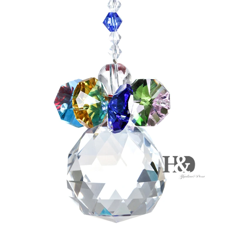 H& D 30 мм кристалл Suncatcher оконная подвеска фэншуй Радуга производитель люстра шар Призма(красочные
