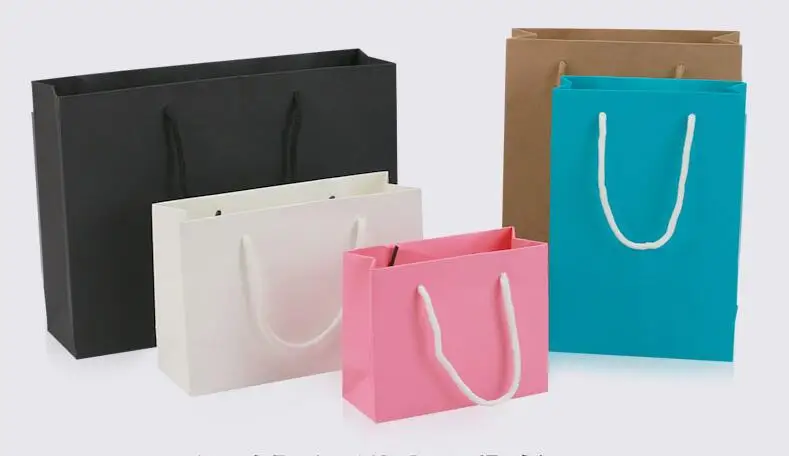 Wholesale jewelry packaging gift paper bags tote come in many sizes | Украшения и аксессуары