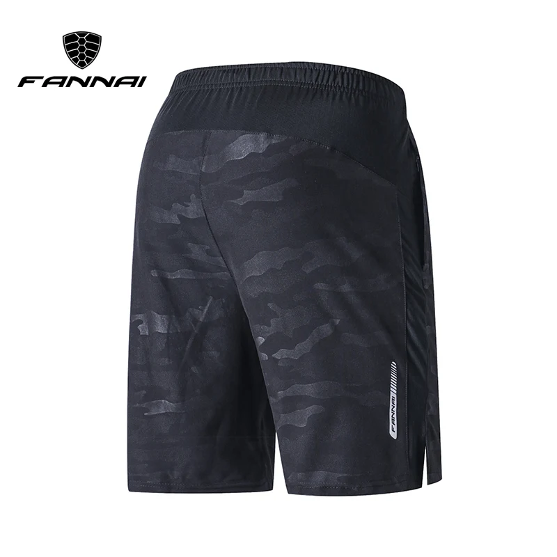 

FANNAI Running Shorts Men Training Marathon Quick Dry Fitness Gym Printing Sport Shorts With Pocket Plus Running Shorts Jogger