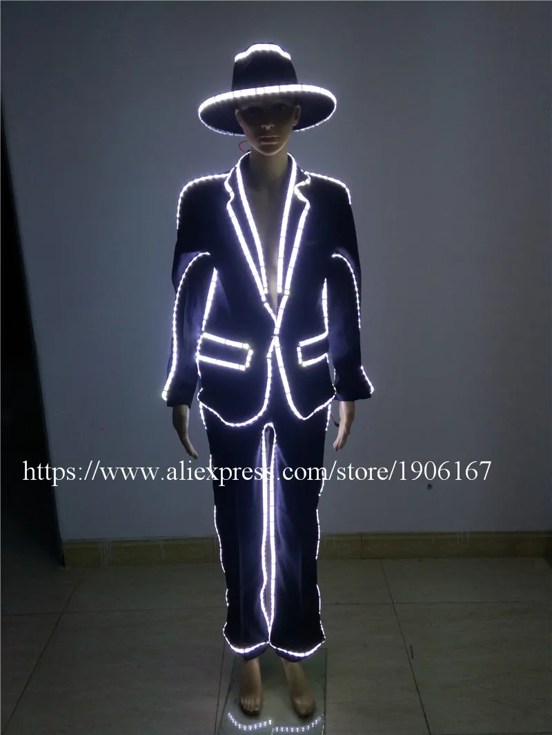 Led Costume Luminous Suit Dance Clothes Stage show02