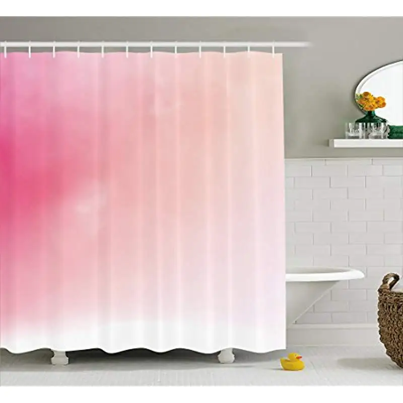 Vixm Pink Shower Curtain Blurred Background Changing Colors Vixm