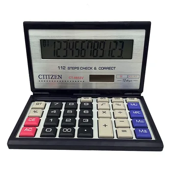 

8855V Solar Calculator Creative Computer Clipping Box Calculator Black