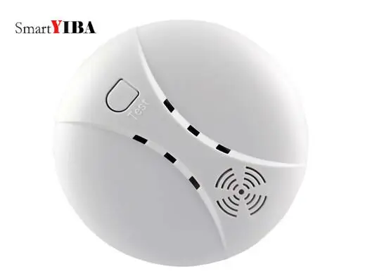 SmartYIBA Wireless Smoke Detector Fire Sensor 433Mhz Alarm For WIFI GSM Panel Smoke/Fire | Безопасность и защита
