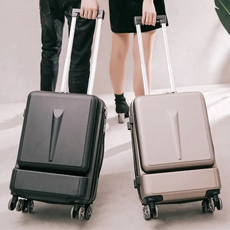 2" 24" дюймовый женский модный прокатный багаж чемодан для путешествия чехол с сумкой для ноутбука, Мужской Бизнес Универсальный колесная тележка коробка для ПК