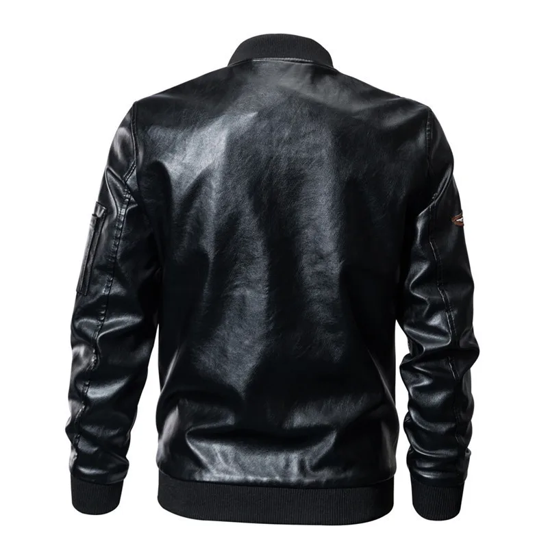 Qualité Marque Moto En Cuir Arrivée Black 2018 4xl Veste M Bomber Haute Nouvelle Riinr Automne Vestes Hommes Outwear Taille De Mode qPwvfPBpS