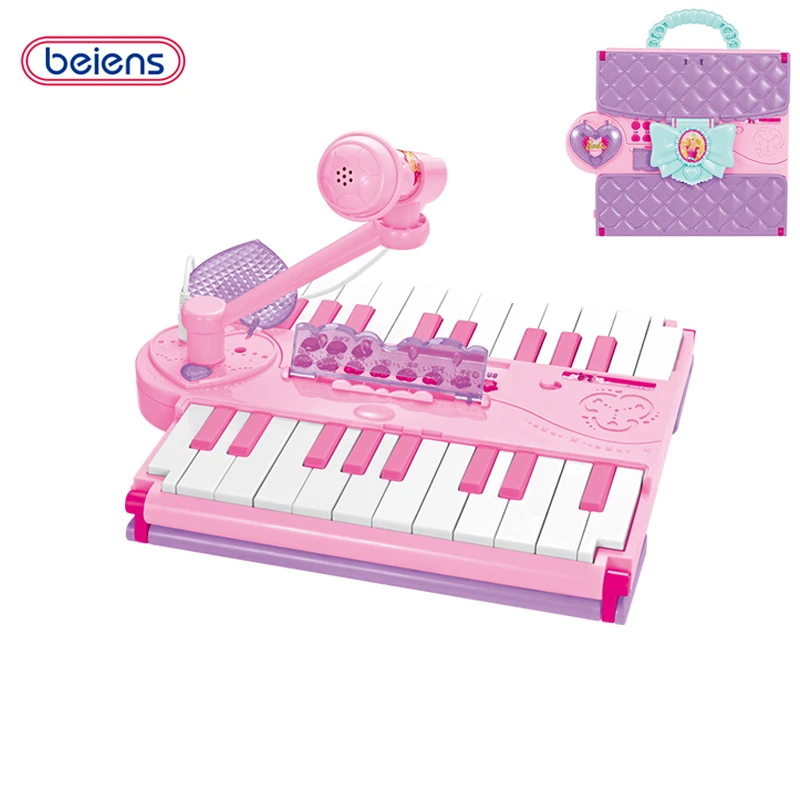 Image Beiens Piano Toy Barbie Music Series Barbie Bag  Pre school Plastic Toys Foldable Music Instrument Early Childhood Educational