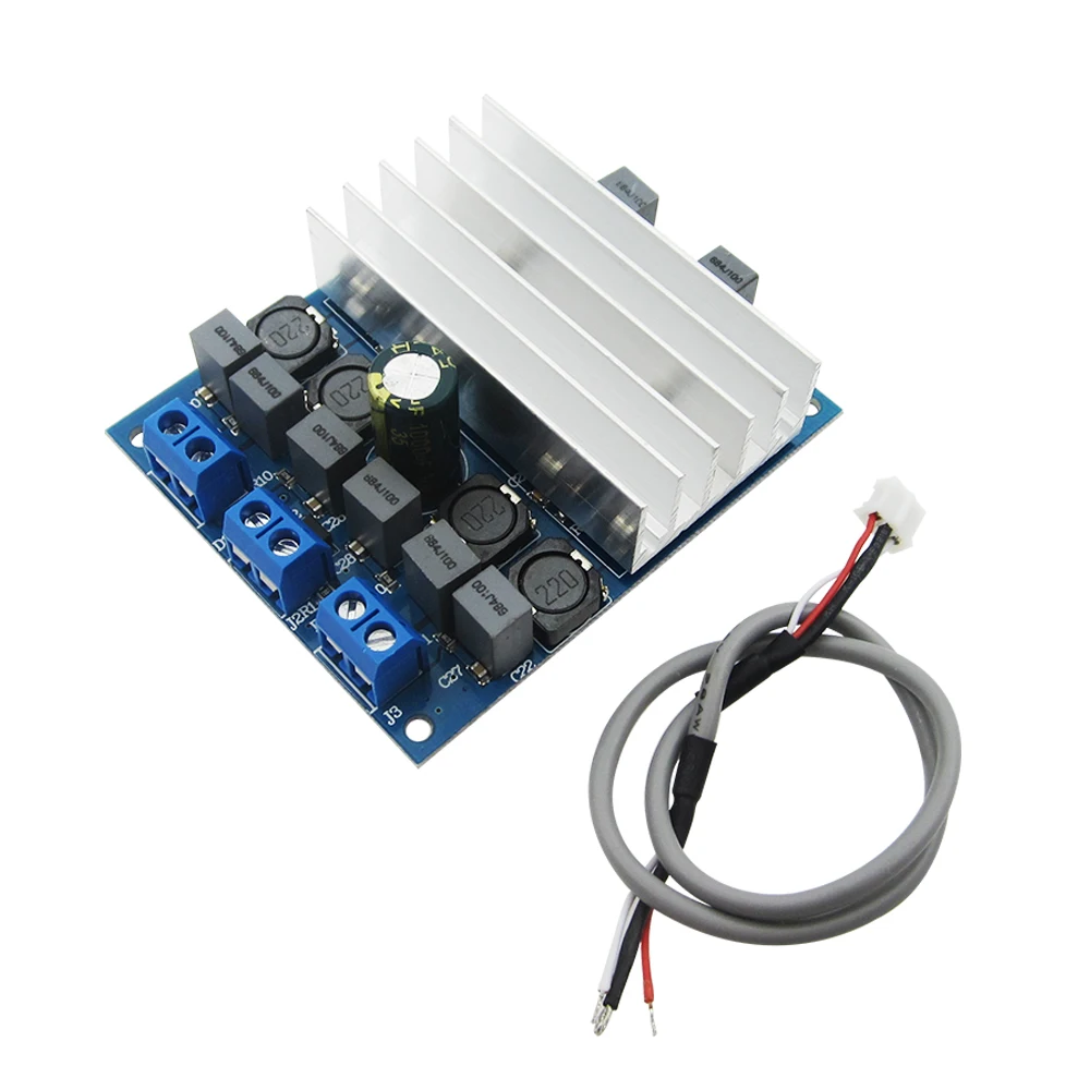 1 шт. TDA7492 2x50 Вт D класса высокой мощности Цифровой усилитель доска AMP + радиатор |