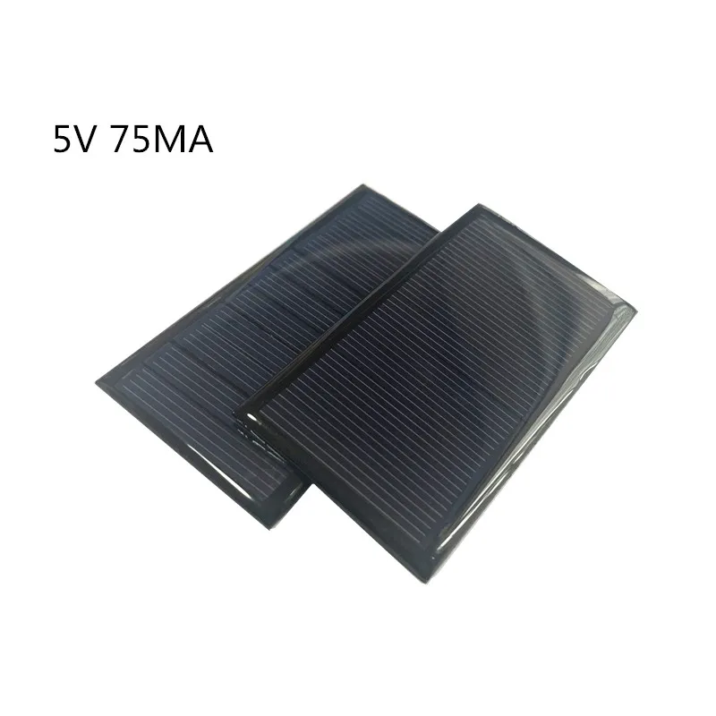 

1pc Mini Mono 80*45MM Solar Panel 5V 75MA for Mini solar panel charging and generating electricity