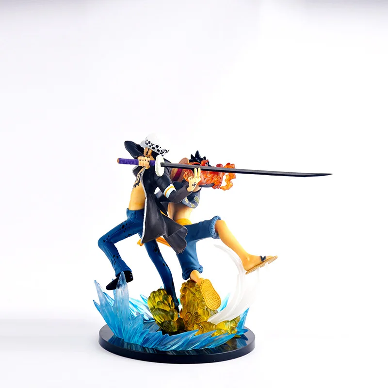 Аниме One Piece Luffy & Trafalgar Law экшн фигурка Коллекционная модель игрушка 18 см|one piece