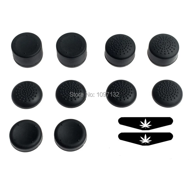 

Anti-Slip Silicone Canvex Thumbstick Caps for Sony PS4 Joystick Grips for Dualshock 4 Controller W/ LED Sticker Game Accessories