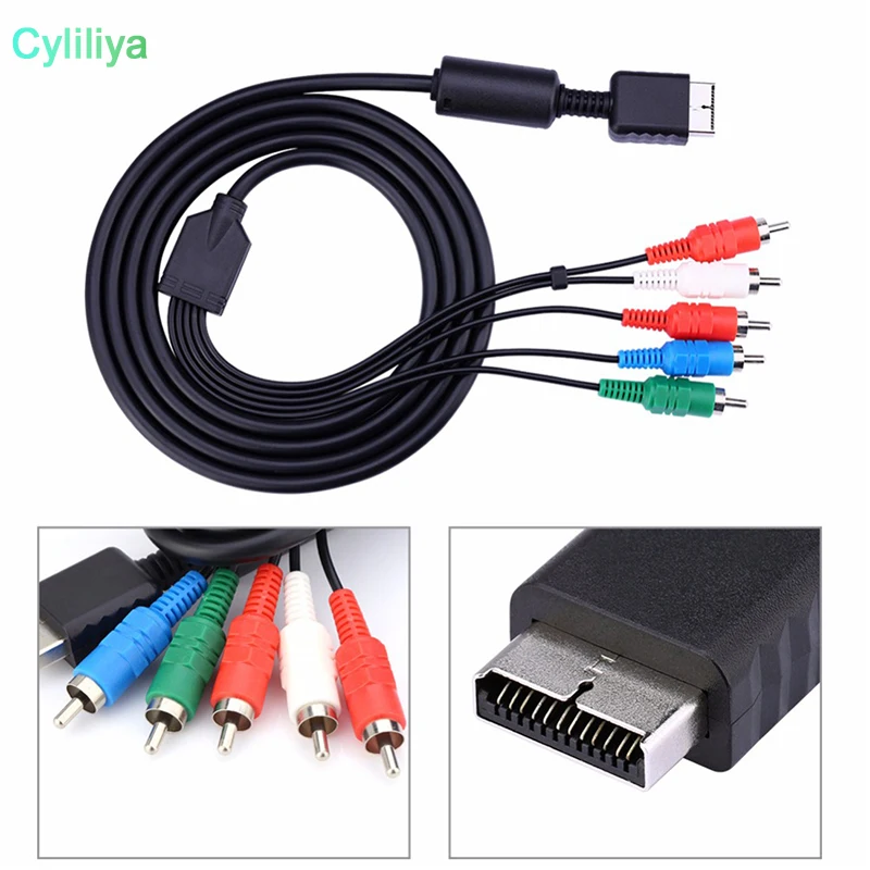 140 см компонент 5RCA AV Аудио Видео HD ТВ кабель Шнур для Sony Playstation 1 2 3 PS3 PS2 PS1