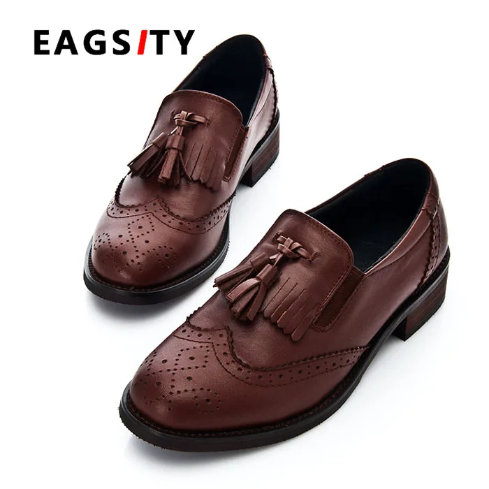 ladies slip on brogues