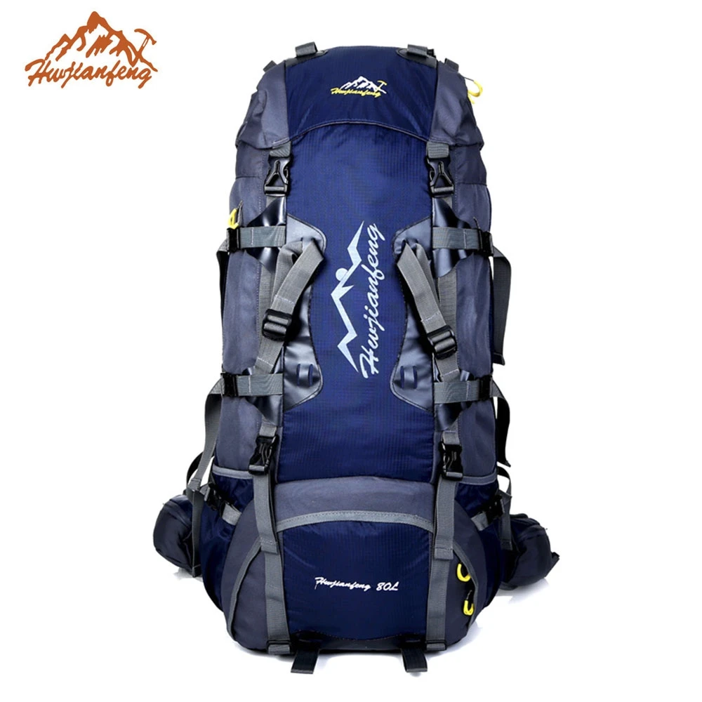 HUWAIJIANFENG 80L Outdoor Backpack climbing backpack Camping Bag
