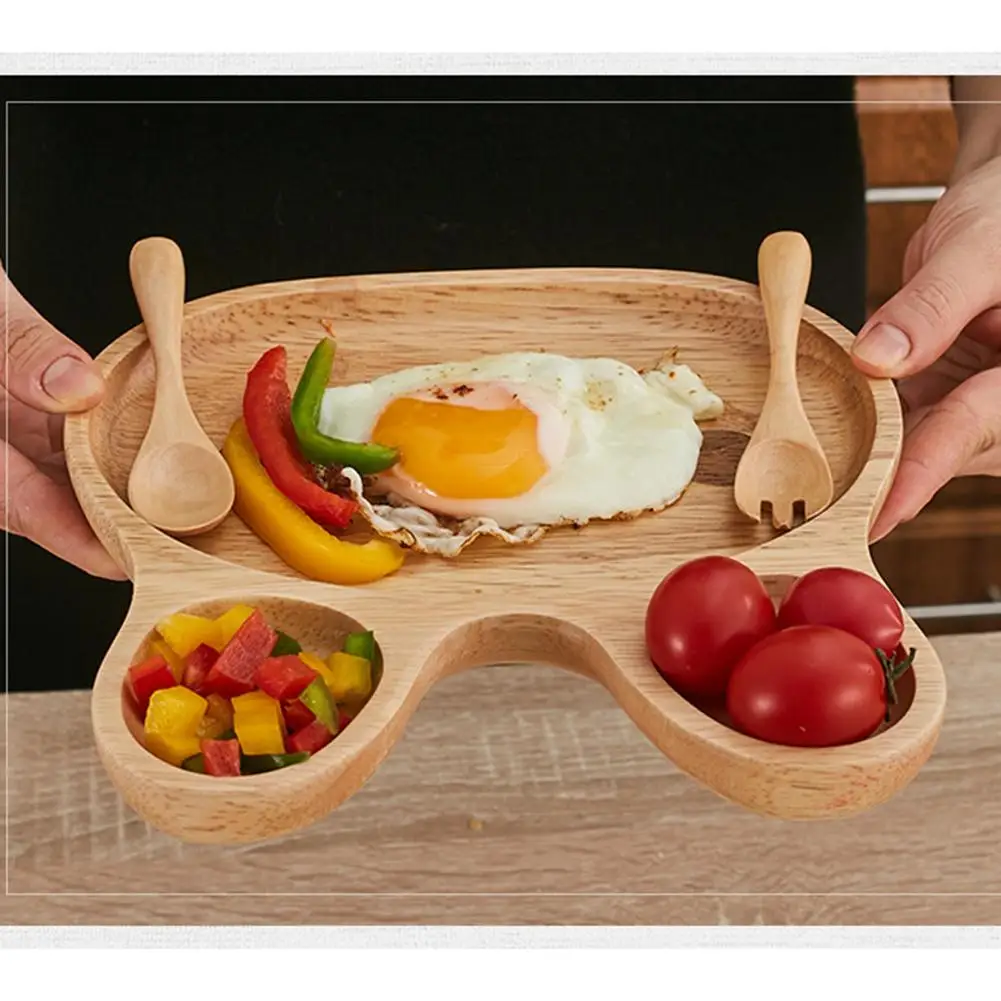 Cute Cartoon Innovative Rabbit-shaped Tray Natural Bamboo Baby Feeding Dessert Tableware Plate Kids Children Dinnerware Dishes Cute Cartoon Innovative Rabbit-shaped Tray Natural Bamboo Baby Feeding Dessert Tableware Plate Kids Children Dinnerware Dishes