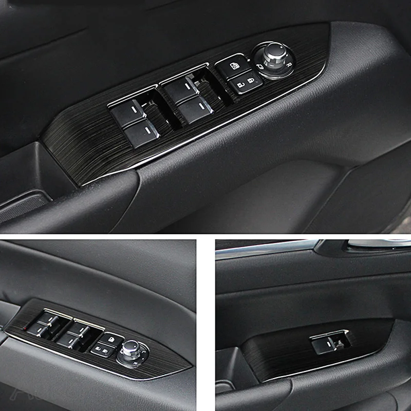 Car Window Switch Panel Adjust Cover Trim Stickers Strip Garnish Decoration Car Styling For Mazda Cx-5 Cx5 Lhd