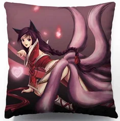 

League of Legends Ahri Popular game Cushion custom Cushion pillow cover hot of 2016 free shipping customize printing Pillowcases