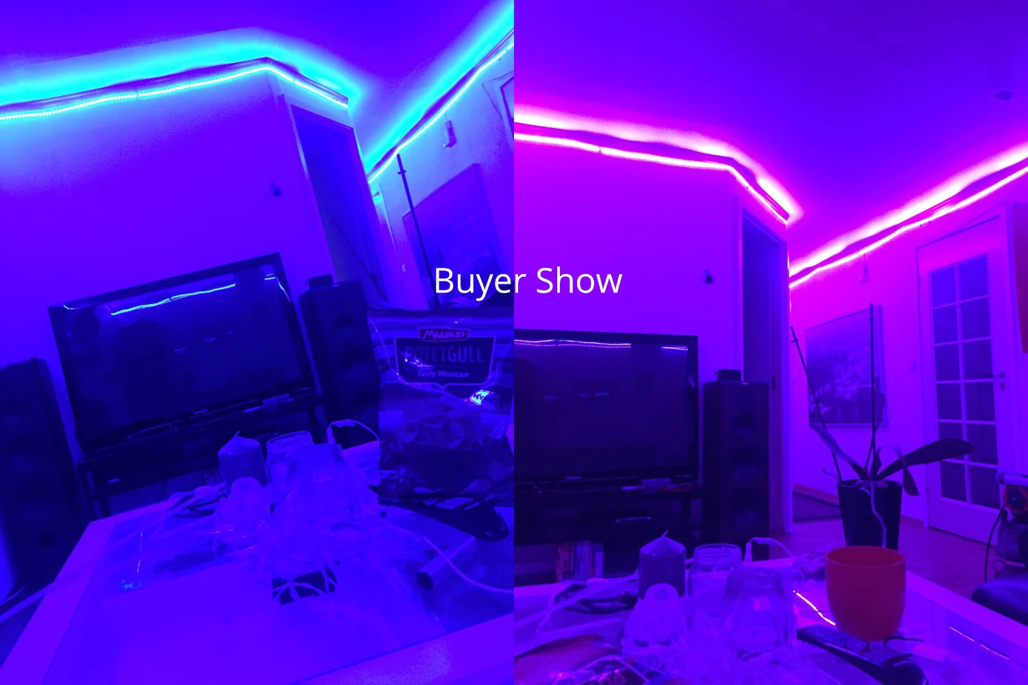 RF дистанционный контроллер RGB светодиодный полосы 220 В Красочный светодиодный лента Водонепроницаемый светодиодный полосы света SMD5050 лента для домашнего украшения