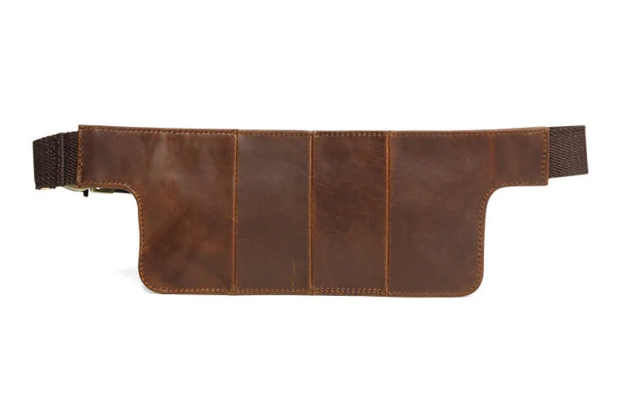 Joyir Мужская винтажная натуральная кожа поясная сумка мульти-функциональная crazy horse кожаная нагрудная сумка мужская шоколадная цветная