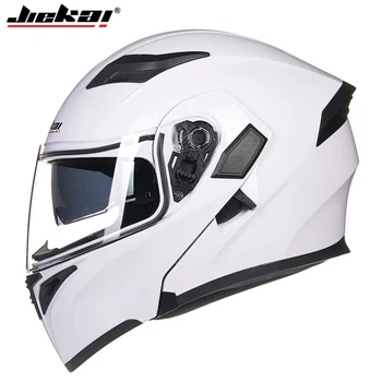 

Men's & Women's Flip Motorcycle Helmet Dual Lens Visor Modular Racing Helmet capacete Casco Moto DOT Certified JIEKAI-902