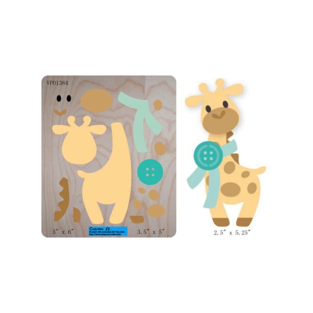 

Gowing DIY Cute Giraffe wooden mould cutting dies 2019 New For DIY Scrapbooking Paper/photo Card Stitched Wood cutting Die