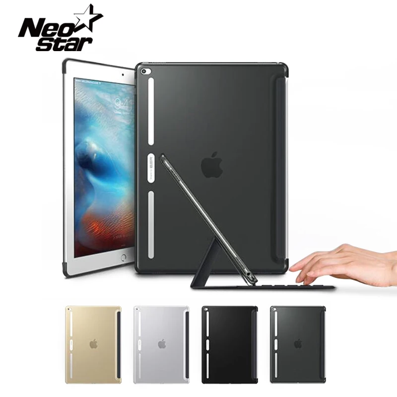 Ультратонкий чехол для iPad Pro 12,9 дюйма для iPad Pro 9,7 дюйма, тонкий ТПУ бампер, угловая задняя крышка с пленкой, стилус, планшет