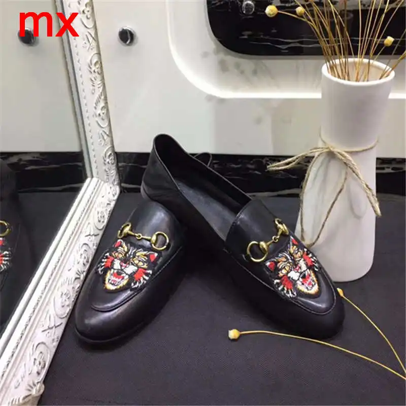 

F.N.JACK Women's Shoes Spring Autumn Rubber Shoes Ladies Flat Leisure Casual Genuine Leather Slip-on for Ladies
