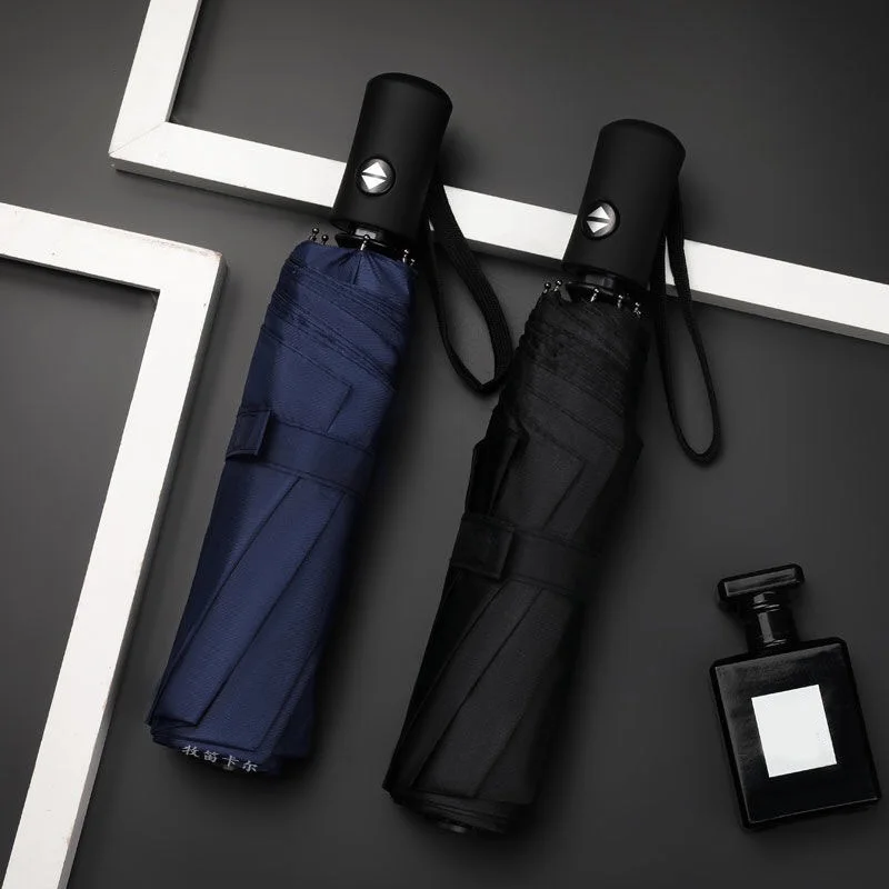 Black Coating 8 Bones Garden Automatic Umbrella UV Shading Waterproof Large Double Layer