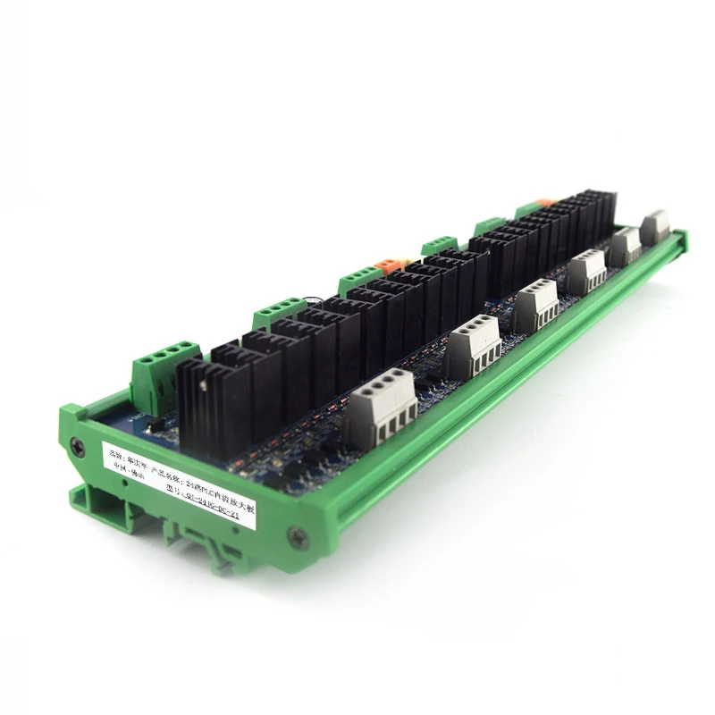 

PLC DC усилитель плата 24-полосная бесконтактная релейная Выходная защита от короткого замыкания оптрон изоляция промышленная плата управления