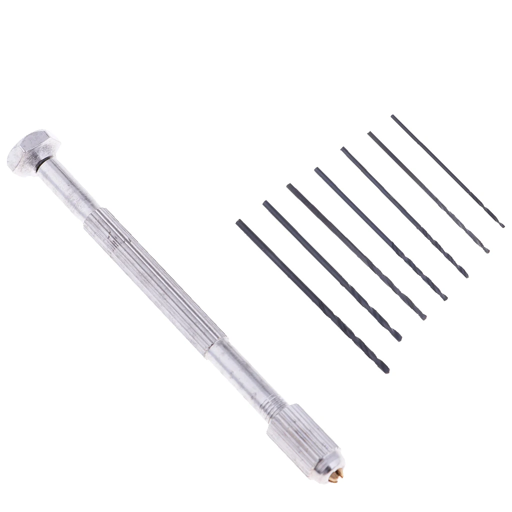  7x Craft Hobby DIY Hand Tool Drill 0.9-1.5mm Head for Bandai HG RG SD Models