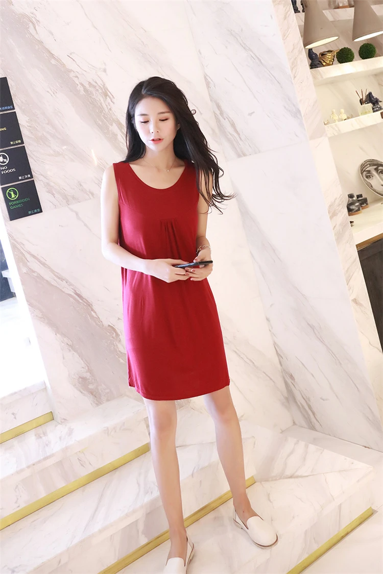 Nursing Dress Summer loose Maternity Dresses Sleeveless Pregnancy Dress for Pregnant Women Daily Home Wearing Maternity Clothes (30)