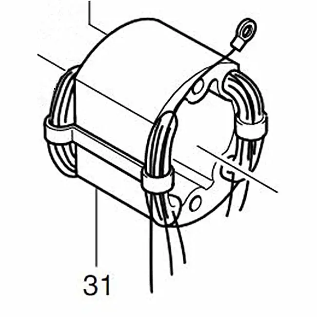 Полевой статор 627059-8 220-240 В для Makita 6800DBV