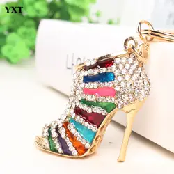Модная обувь высоком каблуке разноцветные Шарм Подвеска Кристалл кошелек сумка брелок Для женщин Jewelry День рождения подарок