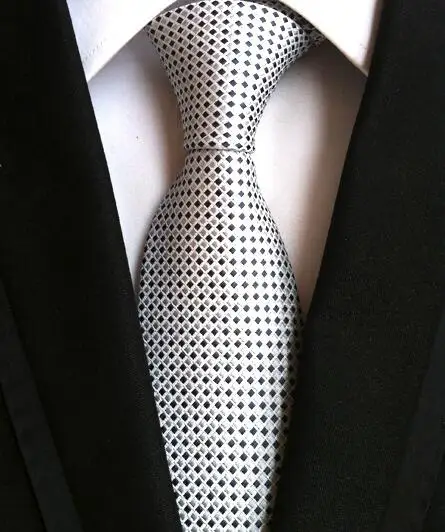 8 см Модный классический мужской галстук в полоску фиолетовый белый синий черный розовый Лавандовый жаккардовый тканый галстук из шелка галстук в горошек