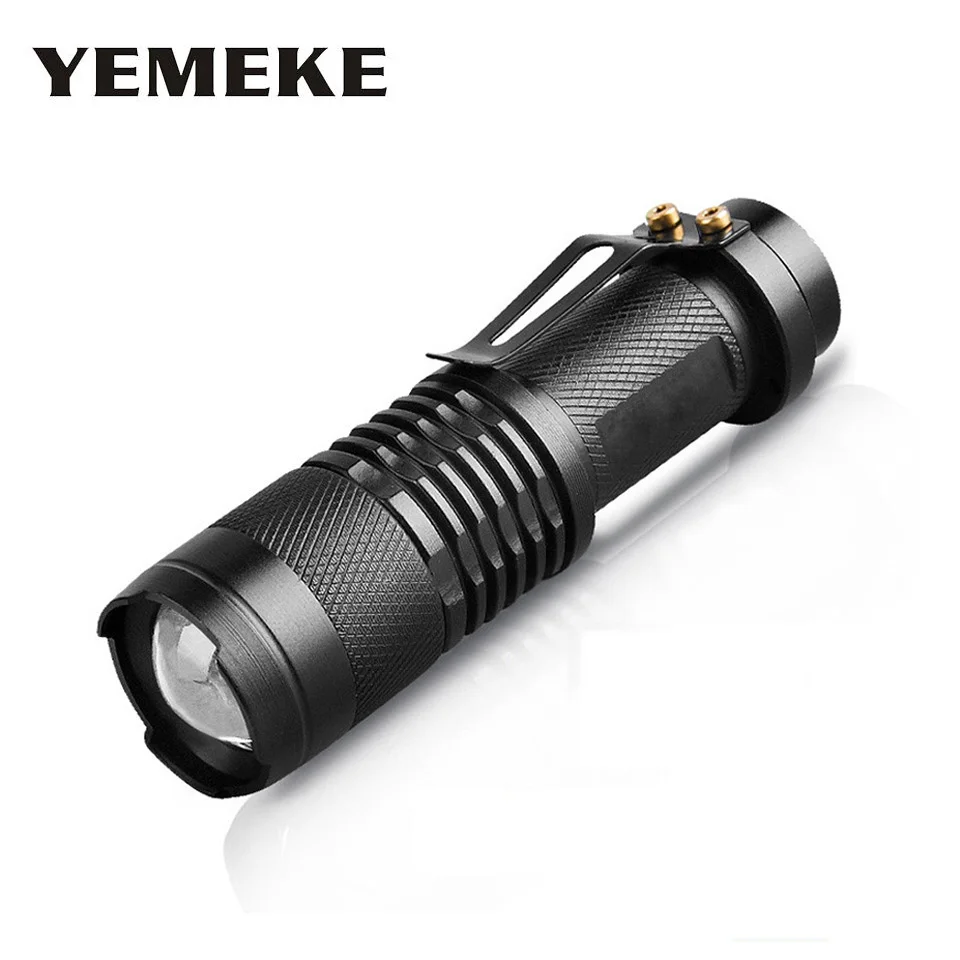 Waterproof Mini LED Flashlight High Power 2000lm led flash light 3 Modes Zoomable LED Torch light Portable Outdoor Lighting Lamp