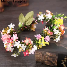 Mingli Tengda Элегантные Свадебные шляпы с цветами, модная свадебная шляпа, Свадебные шляпы для женщин, свадебные аксессуары