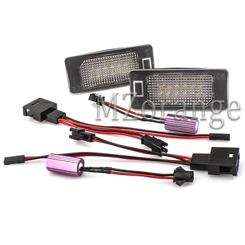 

2PCS 24-SMD LED Number License Plate Light Fit for Canbus Golf Plus/Touran GP2/Jetta/Passat B6 / Sharan 7N/Touareg II 2010 UP