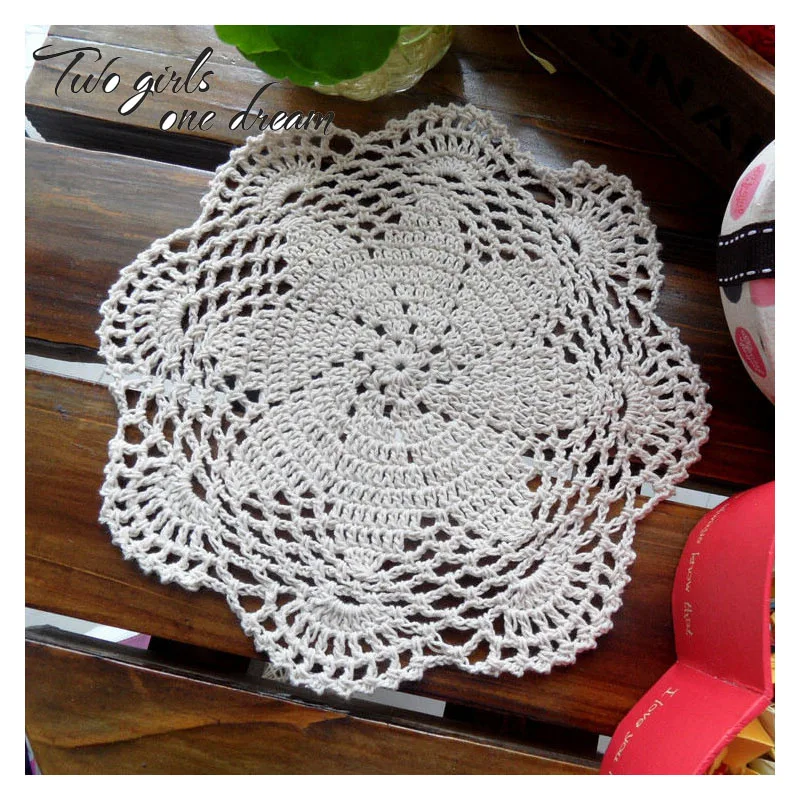 20 шт./лот DIY ручной работы крючком подставки под напитки стол Аксессуары Dessous de Verre
